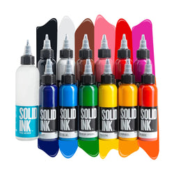 12 Color Spectrum Set — Solid Ink — 1oz Bottles