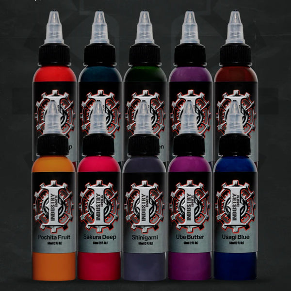 Anime Dark Set - 1 oz - Industry Inks - C&S Tattoo Supply