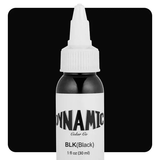 Black - Dynamic Tattoo Ink - 1oz Bottle - C&S Tattoo Supply