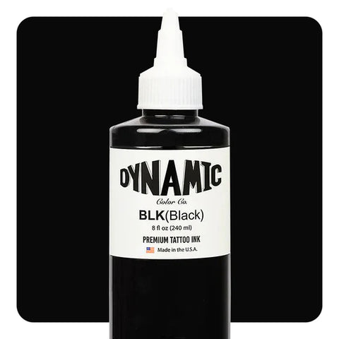 Black - Dynamic Tattoo Ink - 8oz Bottle