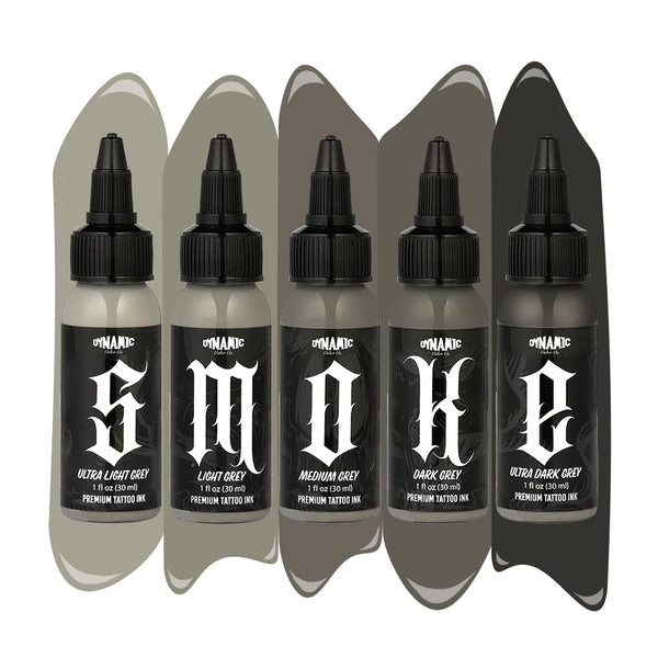 Dynamic Smoke Opaque Set 1oz - C&S Tattoo Supply