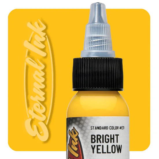 Bright Yellow- Eternal Ink 1oz - C&S Tattoo Supply
