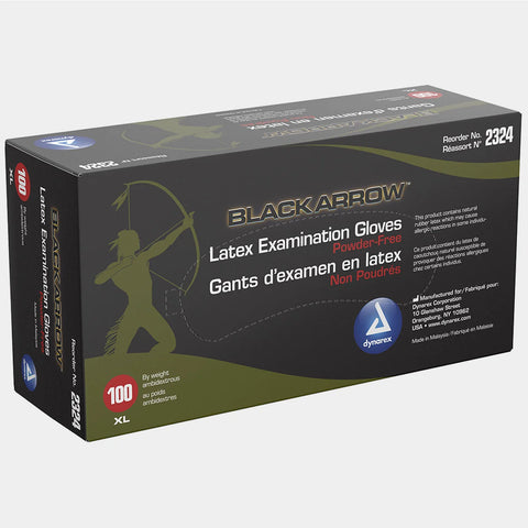 Black Arrow Latex Gloves - X-Large - 1 Box