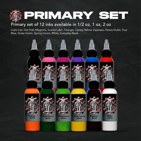 Primary Color Set - 1 oz - Industry Inks