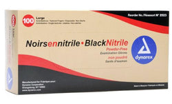 Black Nitrile Gloves - Large- 1 box - C&S Tattoo Supply
