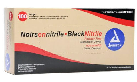Black Nitrile Gloves - Large- 1 box - C&S Tattoo Supply