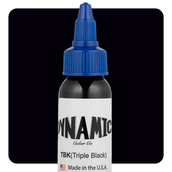 Triple Black - Dynamic Tattoo Ink - 1oz Bottle - C&S Tattoo Supply