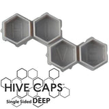 Deep Hive Caps™ — Bag of 200 Ink Caps (50 Pieces) - Grey