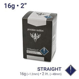 Precision Needles — Box of 100 16g 48mm Straight Piercing Needles